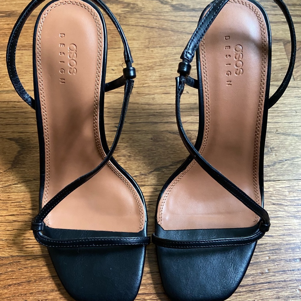 ASOS Design Wide Fit Strappy heeled sandal